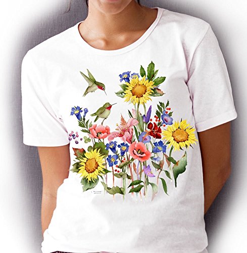 Spring Hummingbirds T-shirt/tee by Valerie Pfeiffer