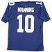 Mounted Memories New York Giants Eli Manning Signed Super Bowl MVP Jersey- Blue