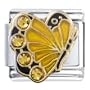 November Topaz Color Crystal Butterfly Birthstone Insect Animal Italian Charm