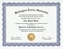 Bedlington Terrier Degree: Custom Gag Diploma Doctorate Certificate (Funny Customized Joke Gift - Novelty Item)