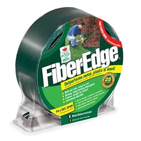 Easy Gardener 8902S 20-Feet Fiber Edge Fiberglass Landscape Edging, Green