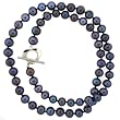 Pearl Freshwater Cultured Black Necklace Strand 6-7mm 18" Designer Bag Bucasi