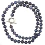 Pearl Freshwater Cultured Black Necklace Strand 6-7mm 18" Gift Box Bucasi