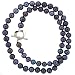 Pearl Freshwater Cultured Black Necklace Strand 6-7mm 18" Gift Box Bucasi