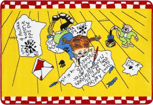 Imagen principal de Pippi Langstrumpf 44.3694.00 - Alfombra en color amarillo, 100 x 150 cm [Importado de Alemania]