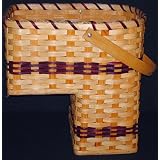 Amish Handmade Stair Step Basket (Small). This Handmade Basket Enhances Any Country Home... by AMISH WARES