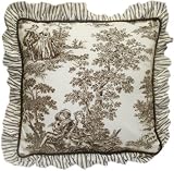 Brown Toile 16 x 16 Pillow