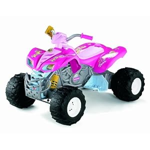Fisher-Price Power Wheels Barbie Kawasaki KFX with Monster Traction by 