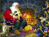 Santa's Pet Palace 1000pc Jigsaw Puzzle by Tom Newsom