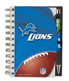 Detroit Lions Deluxe Hardcover, 4 x 6 Inches Notebook and Pen Set, Team Colors (12023-QUI)