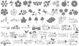 Sizzix eclips Cartridge, Flowers and Phrases, 50 Base Shapes Picture