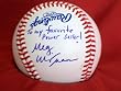 2012 Vice President Nominee & Former Ebay CEO Meg Whitman Autographed ROLB Baseball with "To My Favorite Powerseller!" Inscription! Proof Photo of Meg Signing for Us.