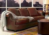 2pc Fairbanks Soft Top Grain Italian Leather Sofa Couch and Loveseat Set