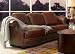 2pc Fairbanks Soft Top Grain Italian Leather Sofa Couch and Loveseat Set
