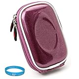 Metallic Purple Candy Slim Edition Compact Digital Camera Carrying Case wit ....