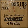 Johnson & Johnson Consumer Coach Porous Athletic Tape, 32 Count