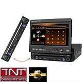FVPOWER - Autoradio dvd gps 1 din motorisé ecran LCD 18 cms façade détachable Tuner TV TNT