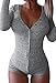 Women's Long Sleeve Bodysuit Polyester Cotton V-Neck top Leotard top Jumpsuit