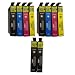 Multipack Epson Compatible Ink Cartridges x 2 + 2 X EXTRA BLACKS *** for Epson SX425W - ALSO COMPATIBLE WITH Printers Epson Stylus Office BX305F, BX305FW, BX305FW Plus, Epson Stylus S22, SX125, SX130, SX235W, SX420W, SX425W, SX435W, SX445W - Latest Version Double Capacity Inks - replaces T1281 T1282 T1283 T1284 (T1285) (Replaces 4 X : T1281 2 X T1282 T1283 T1284) - Cyan / Magenta / Yellow / Black - Multipack