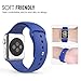 MoKo Apple Watch Band Series 1 Series 2, Soft Silicone Replacement Sports Band for 38mm Apple Watch 2015 & 2016 All Models, Royal BLUE (Not fit 42mm Versions)