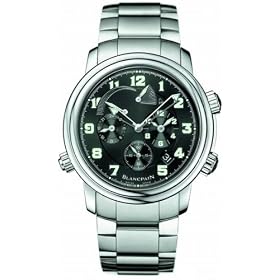 Click here to buy Blancpain Leman Reveil GMT Alarm Stainless Steel Mens Watch 2041-1130M-71 by Blancpain.