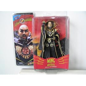 flash gordon ming the merciless ruler of the universe in black robes exclusive 7" action figure designed by alex ross