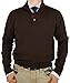 Luciano Natazzi Mens Sweater Classic Quarter Button Mock Neck Pullover Cotton