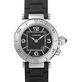 Cartier Ladies Watch Stainless Steel Pasha Seatimer Black Dial W3140003 by 54