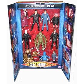 Doctor Who (Series 1) 5" Figure Set 10 Figures in Public Call Box Gift Pack (Including 9th & 10th Doctor)