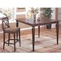 Bar Height Pub Dining Table Set W/ 6 High Chair Stools