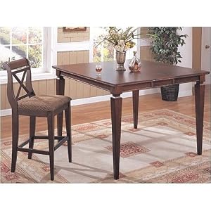Bar Height Pub Dining Table Set W 6 High Chair Stools by