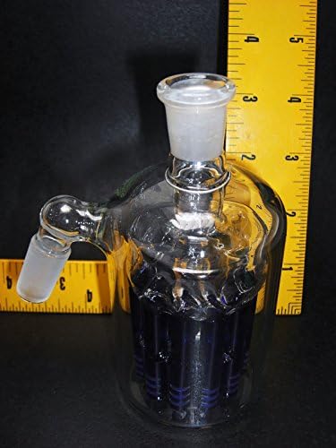 Glass Incense Ash Holder Burner Themed USA Glass 11 Leg 18mm Cobalt Blue