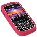 iGloo Diamante Flexible Soft Silicone Skin Case for the BlackBerry Curve 8520 / 9300 3G - Pink