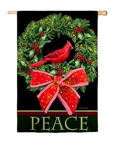 Garden Flag Peaceful Christmas