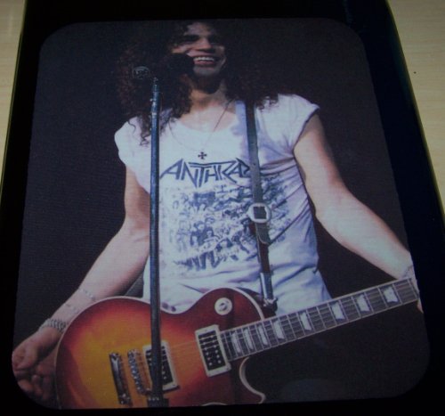 SLASH Wearing Anthrax Shirt COMPUTER MOUSE PAD