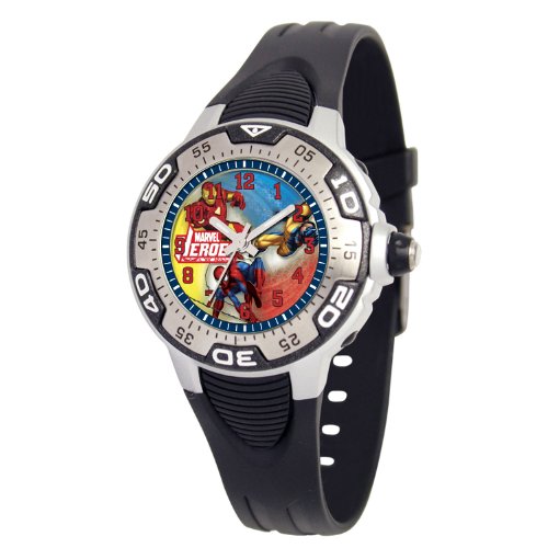 Marvel Comics Kids' MA0108-D533-Black Marvel Heroes Spectrum Watch