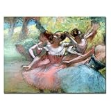 Edgar Degas Four Ballerinas on the Stage Size - 24W x 18H in.