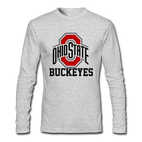 Men's Ohio State Buckeyes 100% Cotton Long Sleeve T-Shirt