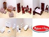 Victorian Dollhouse Furniture Set for 5 Rooms By Melissa & Doug