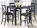All new item 5 pc espresso finish wood counter height small dining table set