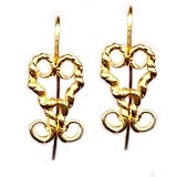 Buy 18K Gold Scroll Earrings by Suz Andreasen Couture, MADE IN AMERICA