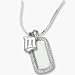 Minnesota Twins 7/16 M on Sterling Silver Mini Dog Tag Necklace