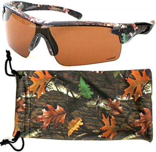VertX Camouflage Sunglasses Hunting Fishing-HD Driving Lens w/Free Camo Bag