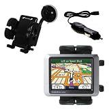 Garmin Nuvi 270 Flexible Auto Windshield Holder with Car Charger - Uses Gomadic TipExchange