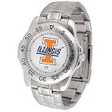 Illinois Fighting Illini NCAA Sport Mens Watch (Metal Band)