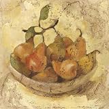 Sunlit Pears by Albena Hristova. Size 12.00 inches width by 12.00 inches height. High Quality Art Poster Print