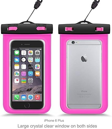 AcMount--Universal Waterproof Case/Bag for Iphone 6/6 Plus up to 6.0"Samsung Galaxy S7, S6 Note 5 4, HTC LG Sony Nokia Motorola up to 6.0" diagonal diagonal, Best Water Proof, Dust Dirt Proof（Red）