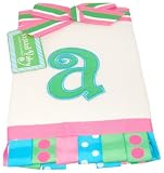 Mud Pie Initial Baby Personalized Burp Cloth, Letter A