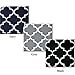 Pair of Two Top Grommet Blackout Thermal Insulated Curtain Panels, Triple-Pass Foam Back Layer, Elegant and Contemporary Meridian Blackout Panels, Navy, Set of Two 52