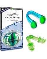 Keep Water Out! Premium Swimming Ear Plugs and Nose Clip Bundle